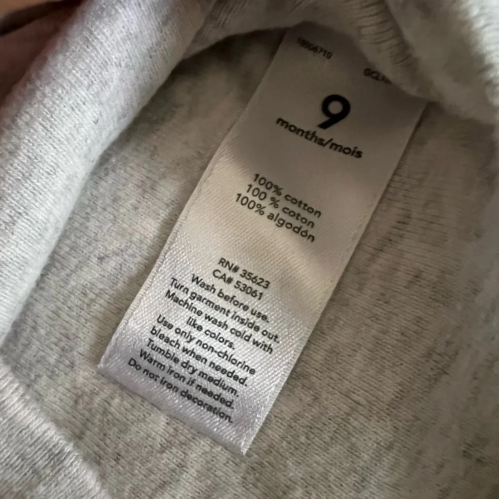 Three Carters 9 month onesies -100% cotton